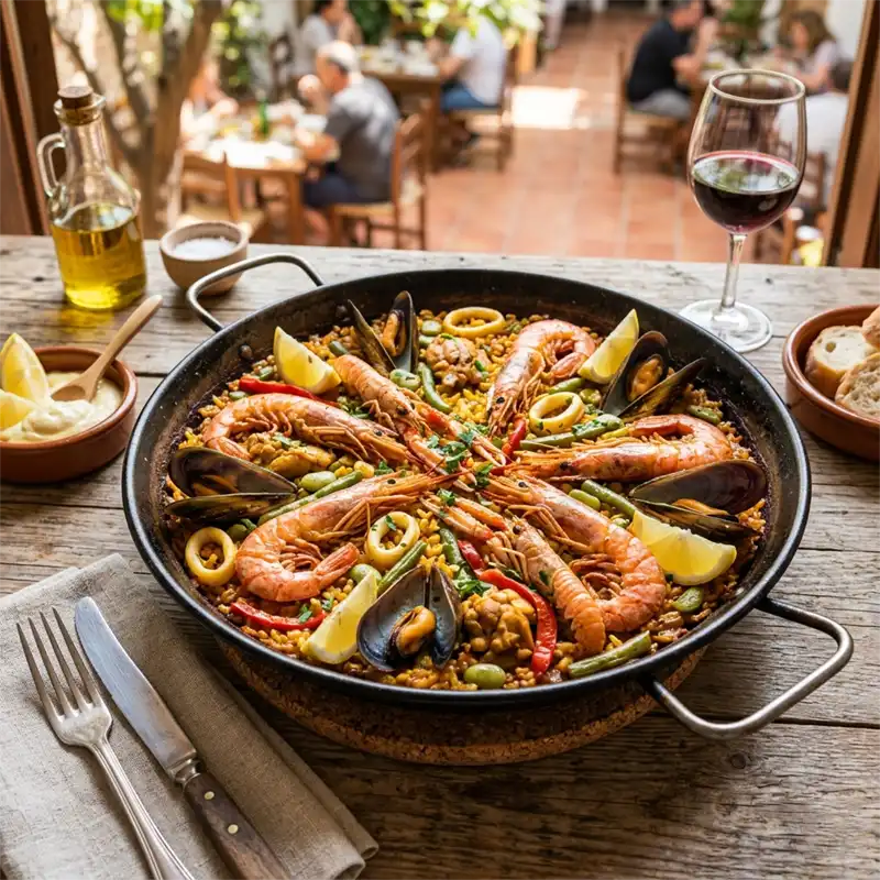 Paella de mariscos